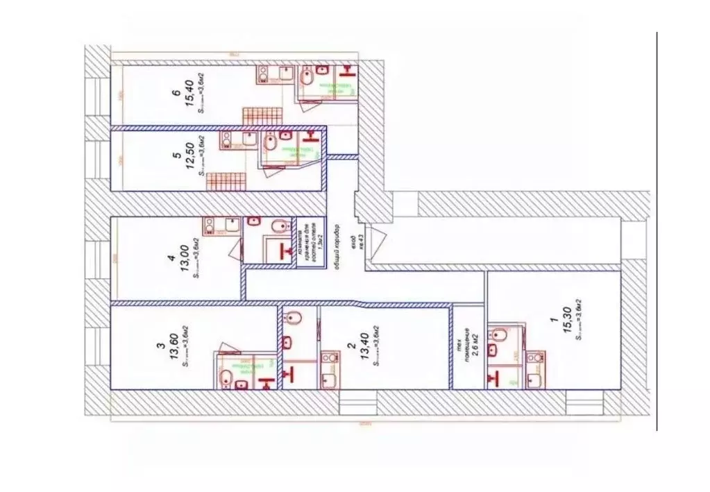 6-к кв. Санкт-Петербург Лиговский просп., 82 (103.0 м) - Фото 2