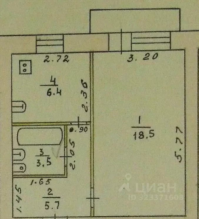 1-к кв. Пермский край, Кунгур ул. Ильина, 26 (34.1 м) - Фото 1