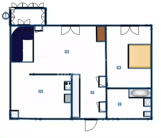 2-к кв. Ульяновская область, Ульяновск Ипподромная ул., 4Б (57.9 м) - Фото 2