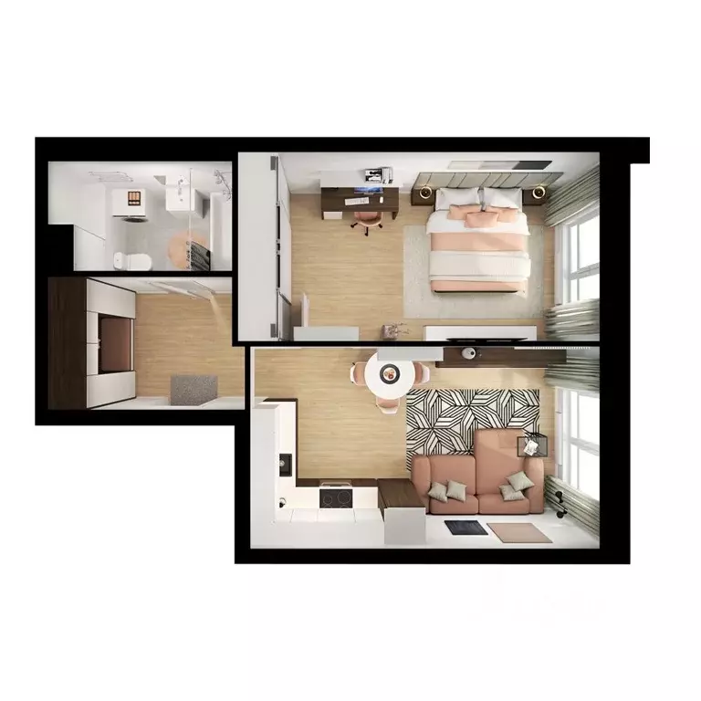 1-к кв. Московская область, Мытищи Ярославское ш., 120Бк4 (43.3 м) - Фото 2