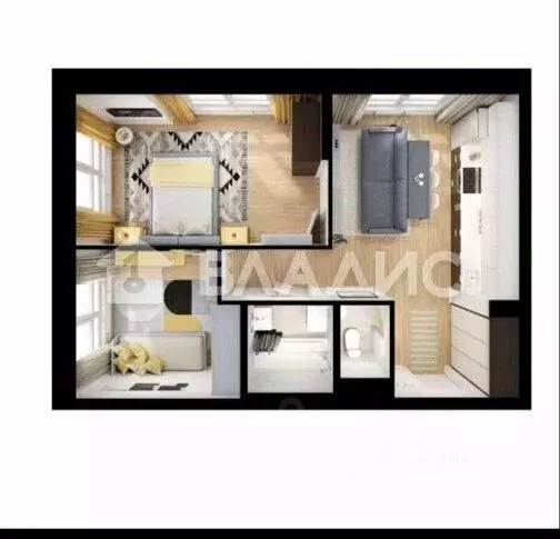 2-к кв. Московская область, Мытищи Ярославское ш., 120Бк1 (52.3 м) - Фото 1