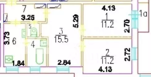3-к кв. Москва ул. Покровка, 7/9-11К1 (53.5 м) - Фото 2