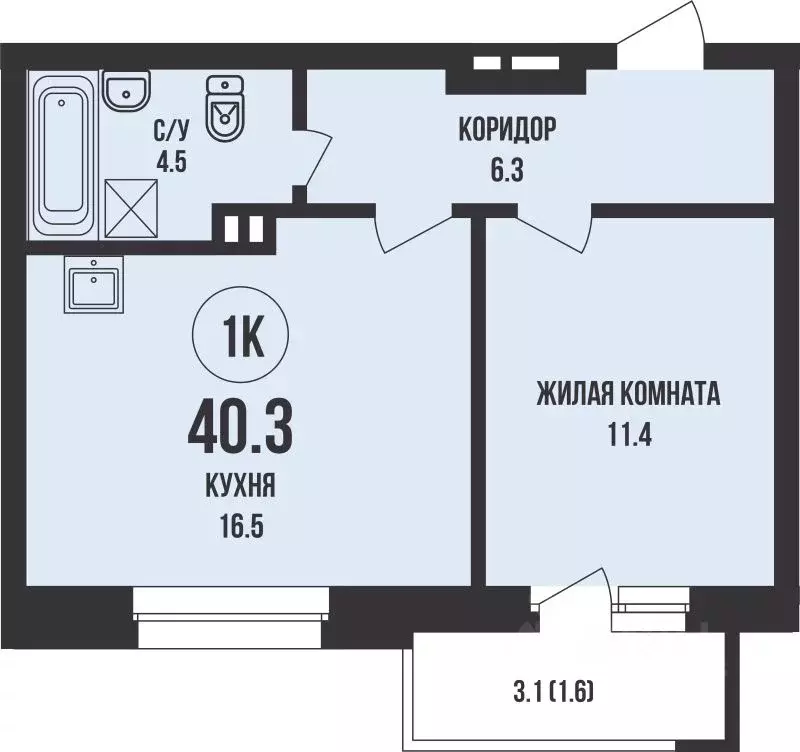 1-к кв. Новосибирская область, Новосибирск ул. Имени генерал-майора ... - Фото 0