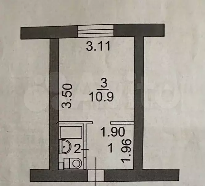 Квартира-студия, 17 м, 2/5 эт. - Фото 0