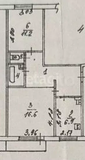 2-к. квартира, 49,8 м, 4/5 эт. - Фото 0