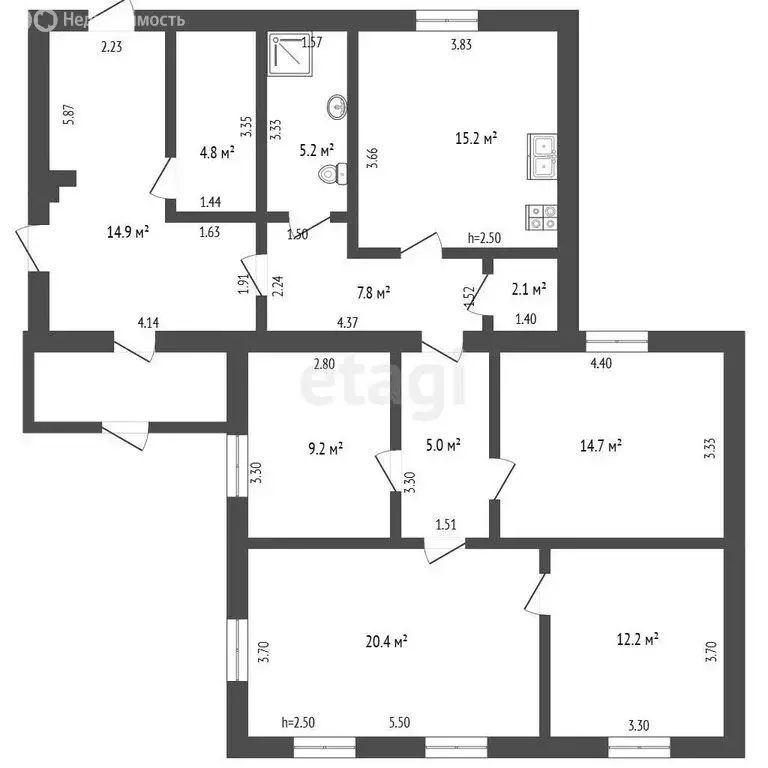 Дом в Челябинская область, Увельский муниципальный округ, посёлок ... - Фото 2