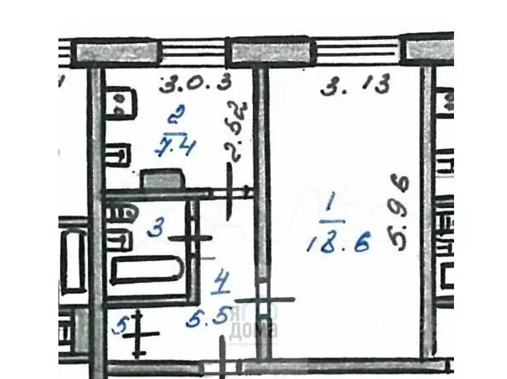 1-к кв. Томская область, Томск ул. Суворова, 14 (36.0 м) - Фото 1