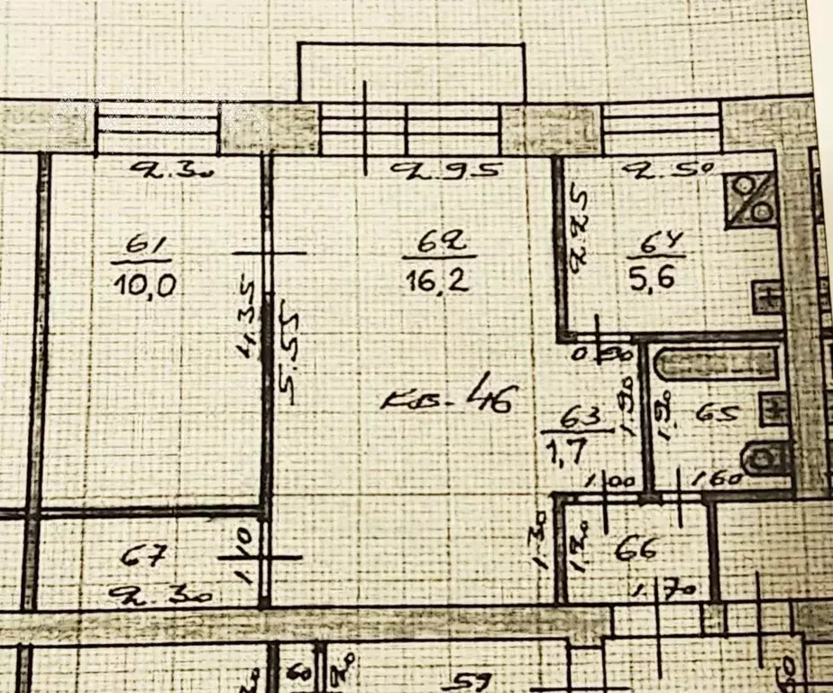 2-к кв. Нижегородская область, Нижний Новгород ул. Сазанова, 6 (41.7 ... - Фото 1