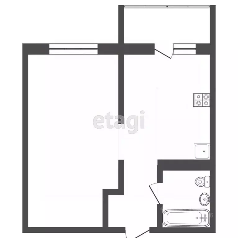 1-к кв. Московская область, Дмитров Сиреневая ул., 3 (41.2 м) - Фото 2
