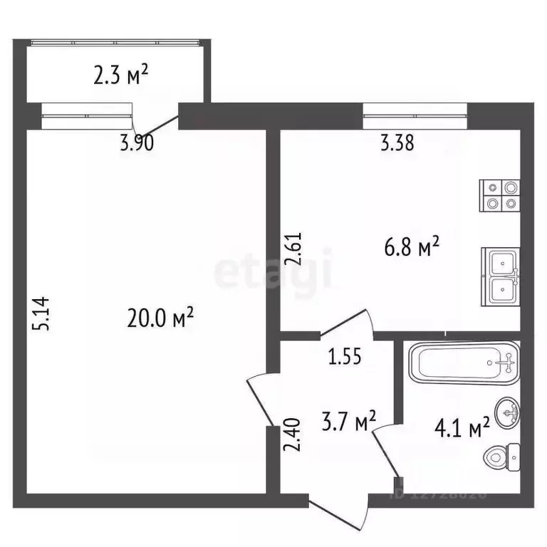 1-к кв. Калужская область, Калуга Турынино мкр, ул. Советская, 81 ... - Фото 2
