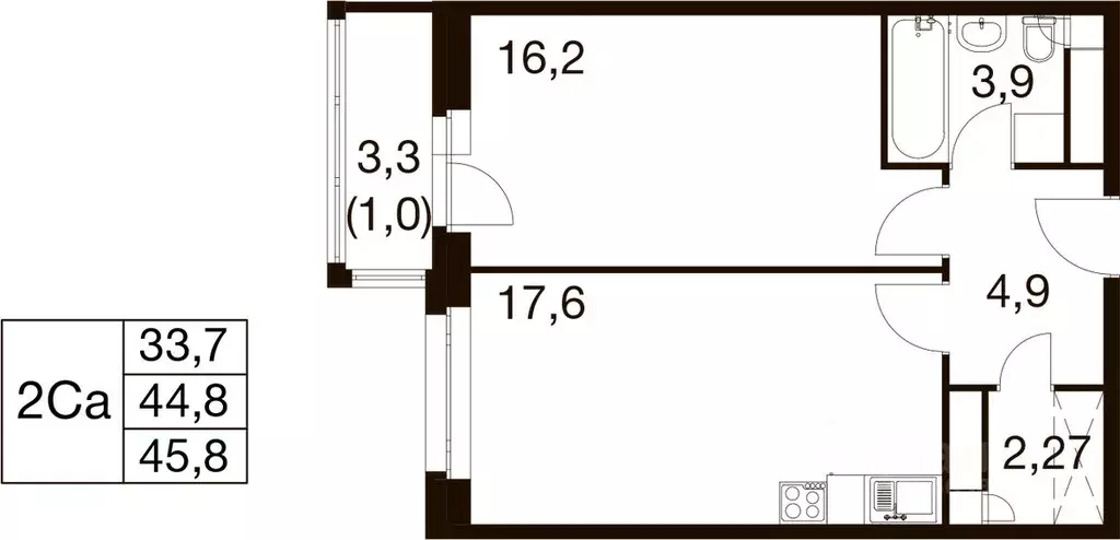 1-к кв. Московская область, Балашиха Гагарина мкр, ул. Проектная, 4 ... - Фото 1