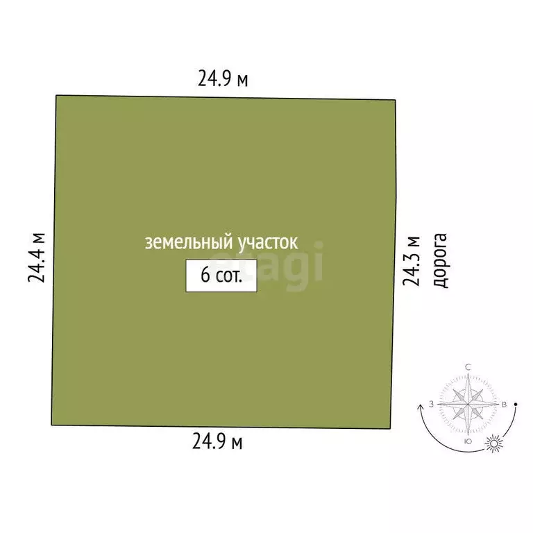 Участок в Трудовское сельское поселение, СПК Пневматика-2 (6 м) - Фото 1