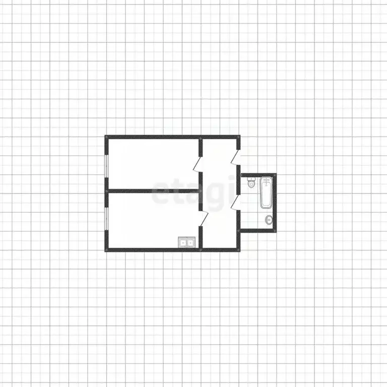 1-к кв. Бурятия, Улан-Удэ ул. Гагарина, 62 (31.9 м) - Фото 2