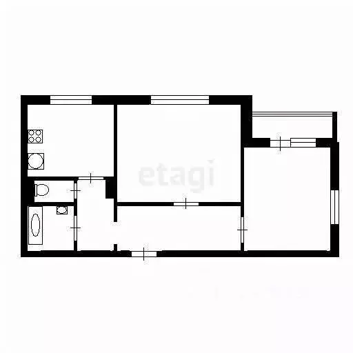 2-к кв. Челябинская область, Миасс ул. 8 Марта, 132 (52.8 м) - Фото 1