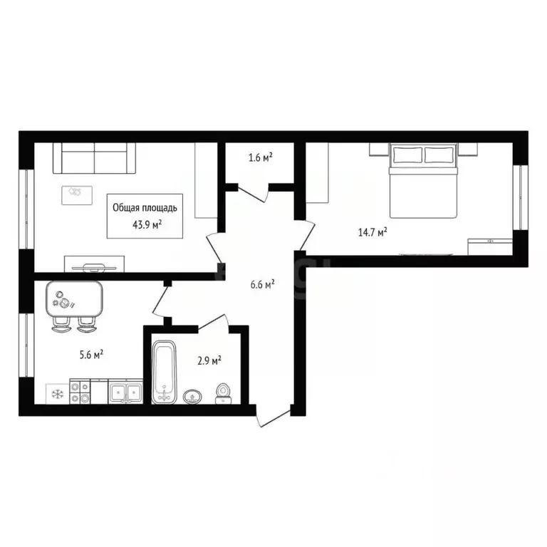 2-к кв. Новосибирская область, Новосибирск Затулинский жилмассив, ул. ... - Фото 2