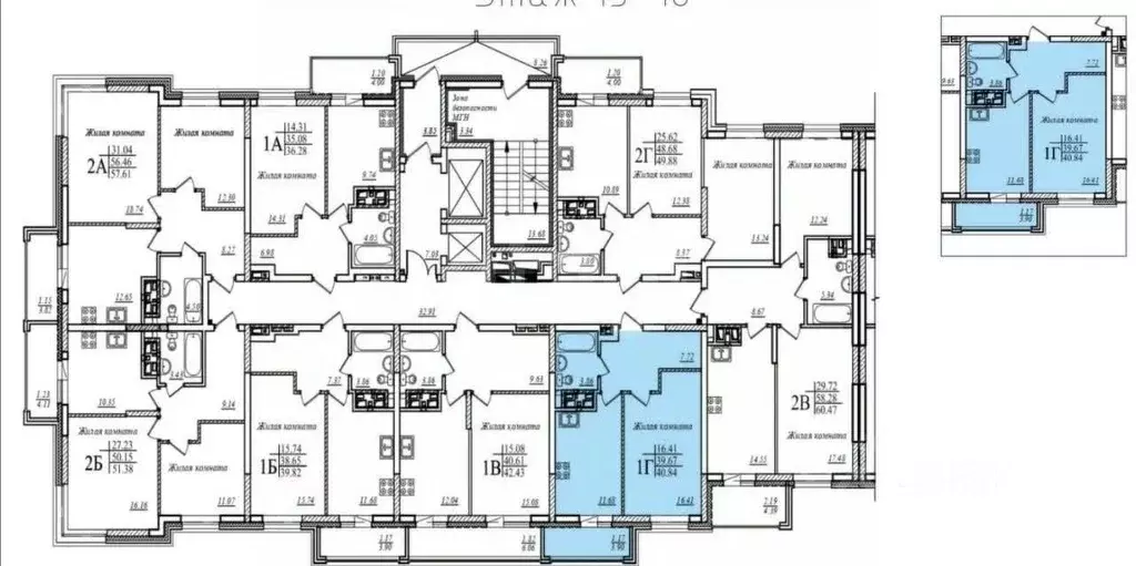 1-к кв. Татарстан, Казань ул. Мансура Хасанова, 19 (39.7 м) - Фото 2