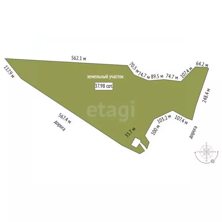 Участок в Калининградская область, Гурьевский муниципальный округ, ... - Фото 2