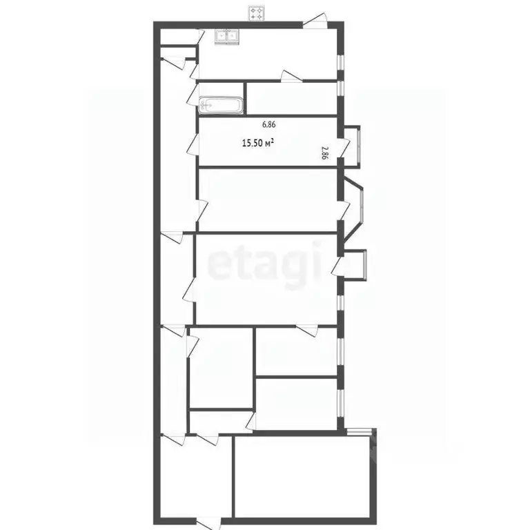 Комната Санкт-Петербург Загородный просп., 24 (16.0 м) - Фото 2