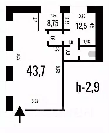 Офис в Самарская область, Самара Лесная ул., 7 (73 м) - Фото 2