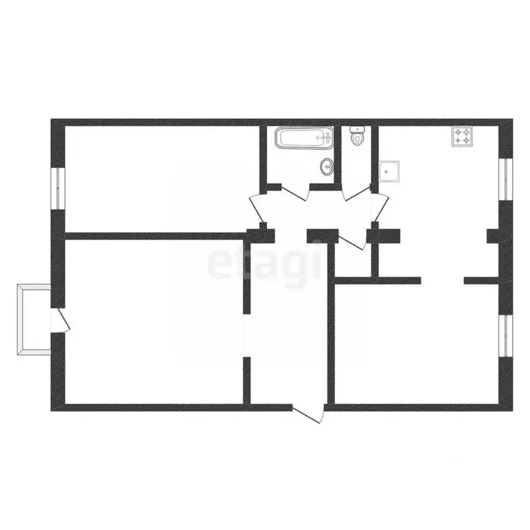 3-к кв. Амурская область, Благовещенск городской округ, с. Белогорье ... - Фото 2