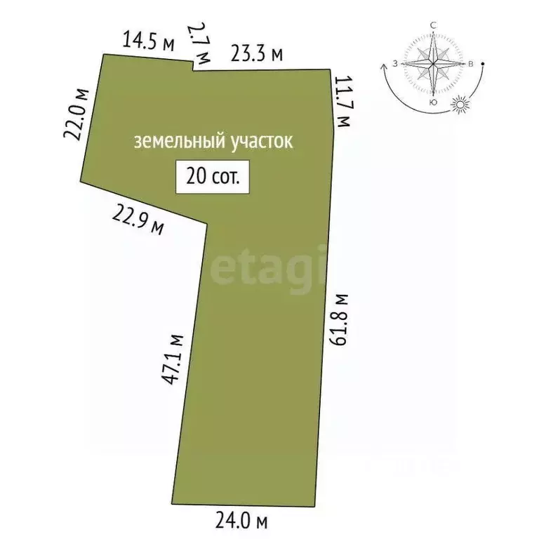 Участок в Ленинградская область, Всеволожск ул. Ломоносова, 49 (15.0 ... - Фото 1