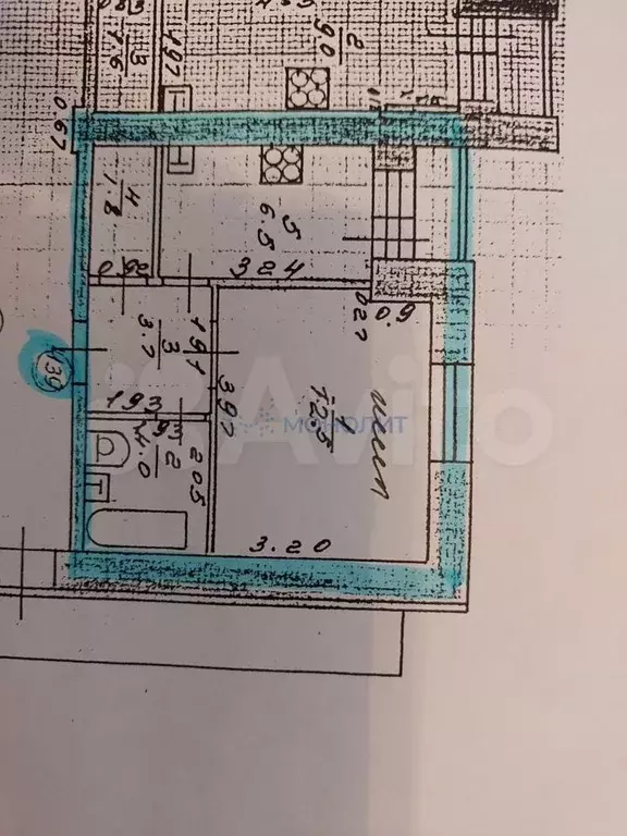 1-к. квартира, 28 м, 9/9 эт. - Фото 0