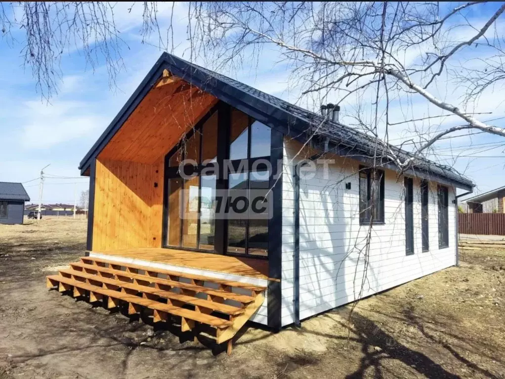 Дом в Омская область, Омский район, с. Пушкино Степная ул., 35 (84 м) - Фото 0
