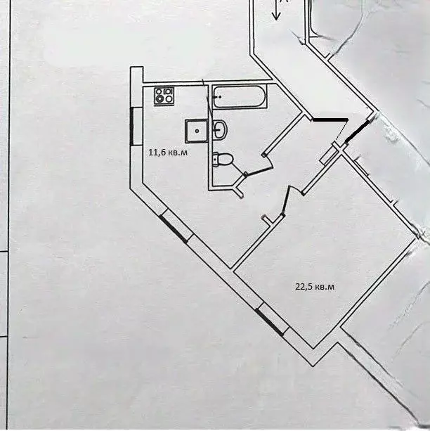 1-к кв. Санкт-Петербург Мебельная ул., 21к1 (45.0 м) - Фото 2