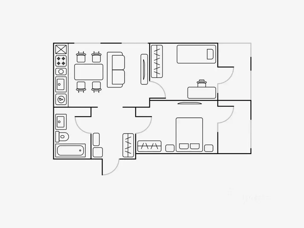 3-к кв. Воронежская область, Воронеж ул. 9 Января, 68/2к3 (61.0 м) - Фото 2