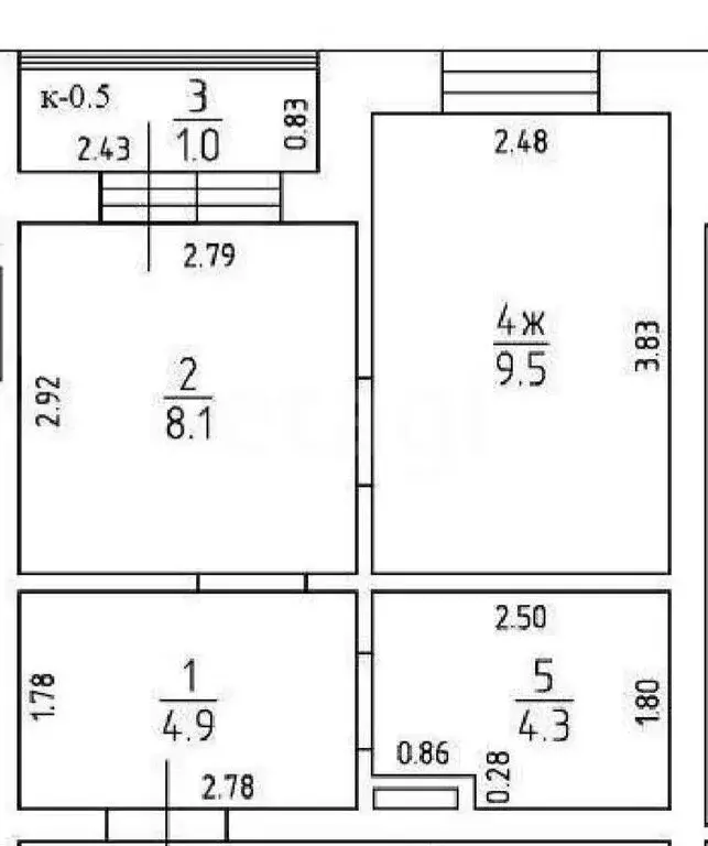 1-комнатная квартира: Калининград, проспект Победы, 257 (28.7 м) - Фото 1