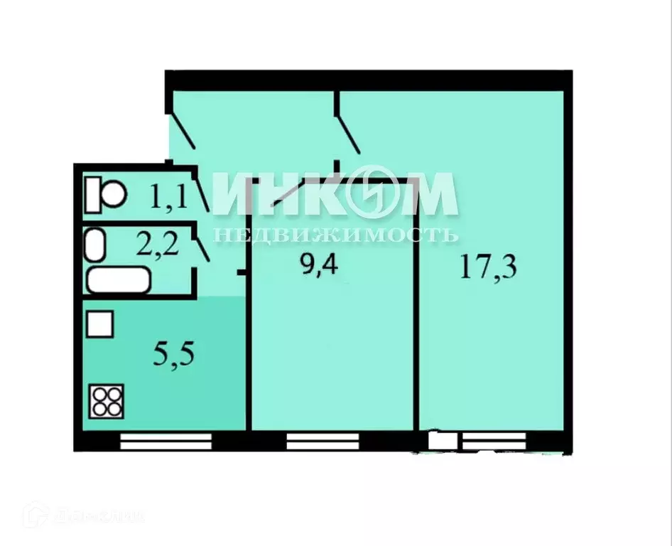 Продаётся 2-к квартира, 44.7 м - Фото 0