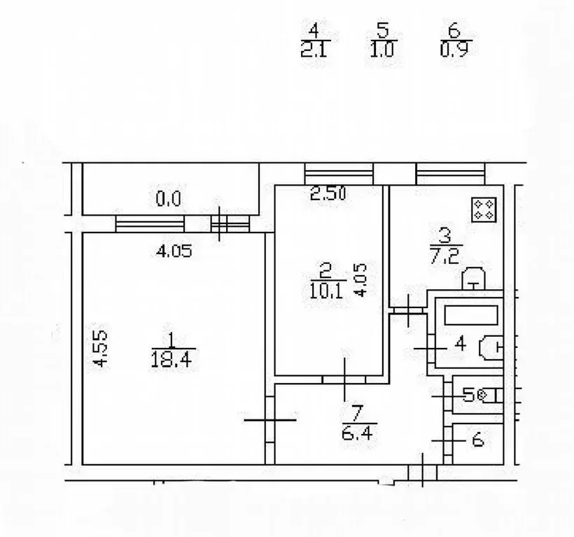 2-к кв. Санкт-Петербург пос. Металлострой, Садовая ул., 12 (46.0 м) - Фото 1