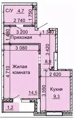 1-к кв. Новосибирская область, Новосибирск Юбилейный мкр,  (38.6 м) - Фото 1