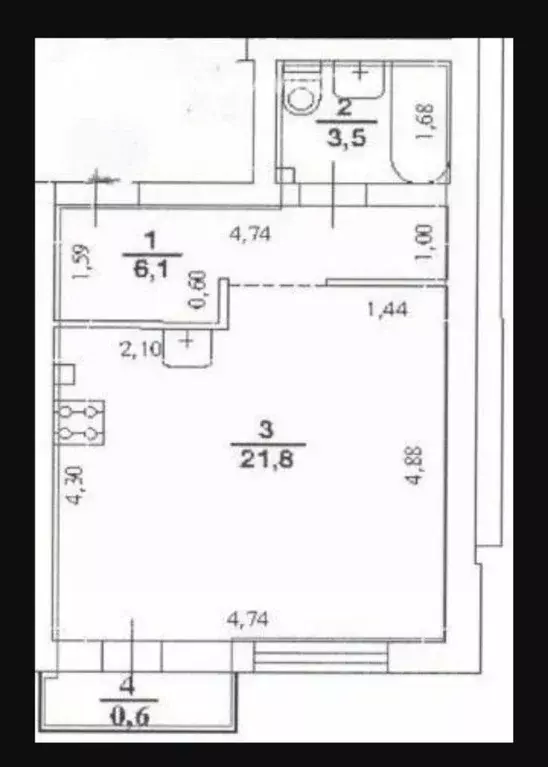 1-к кв. Нижегородская область, Нижний Новгород д. Кусаковка, ул. ... - Фото 2
