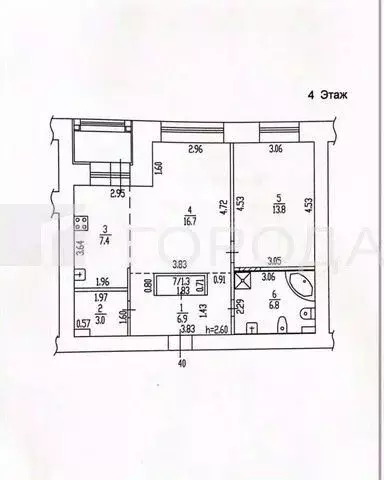 2-к кв. Алтайский край, Барнаул Пролетарская ул., 15 (56.0 м) - Фото 2