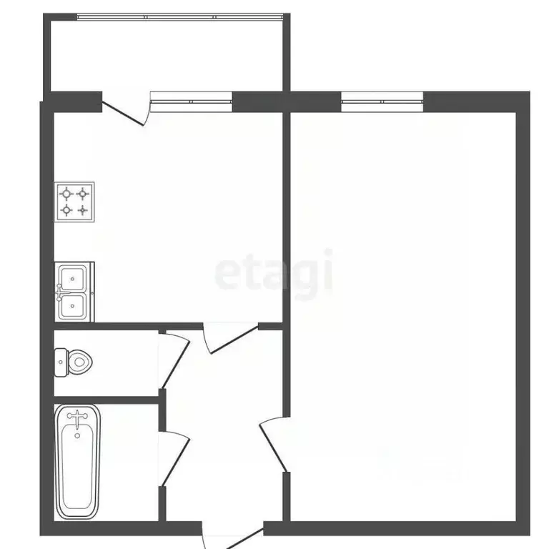 1-к кв. Санкт-Петербург просп. Ветеранов, 169к2 (35.0 м) - Фото 2