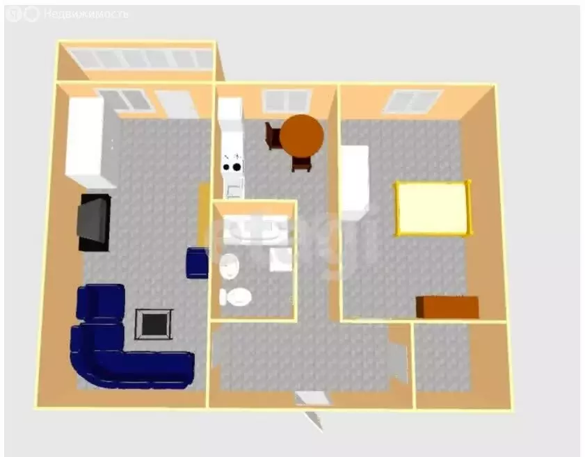 2-комнатная квартира: Южно-Сахалинск, 22-й микрорайон, Саранская ... - Фото 1