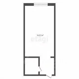 Студия Кемеровская область, Кемерово Октябрьский просп., 44 (22.5 м) - Фото 1