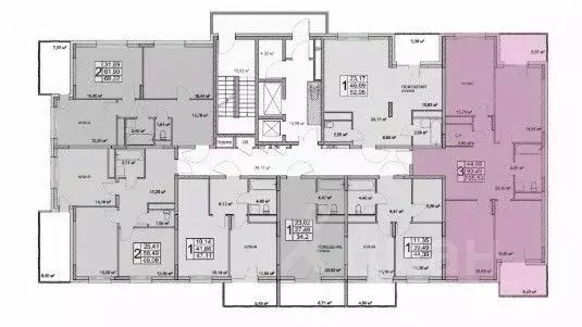 3-к кв. Ярославская область, Ярославль Чернопрудная ул., 41 (105.59 м) - Фото 1