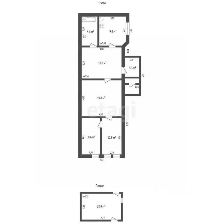 Дом в Владимирская область, Ковров ул. Суворова, 84 (100 м) - Фото 2