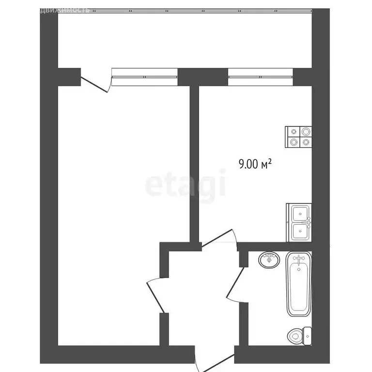 1-комнатная квартира: Тюменская область, Ишим (33.96 м) - Фото 0