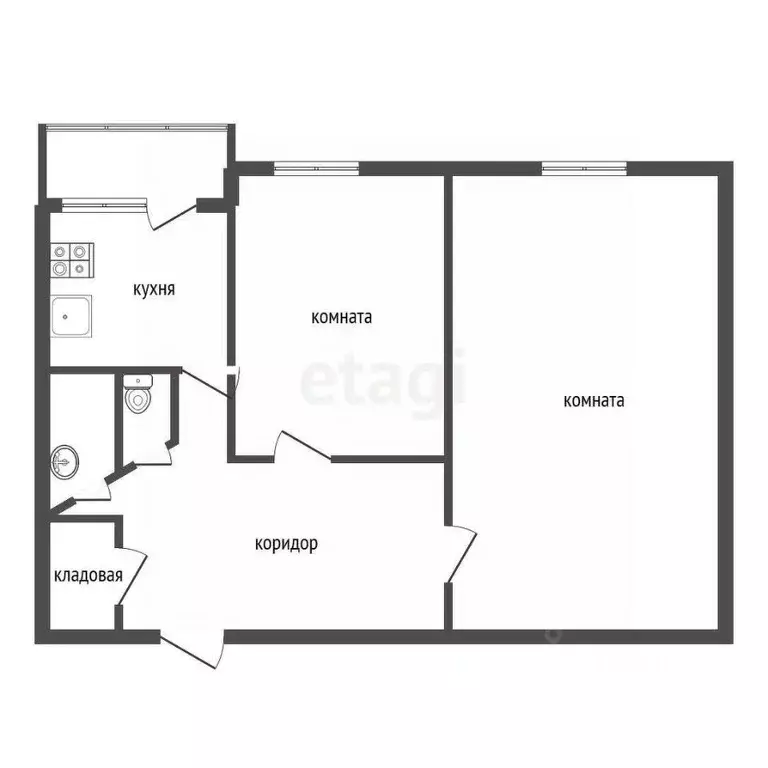 2-к кв. Воронежская область, Воронеж Фестивальный бул., 15А (43.1 м) - Фото 1