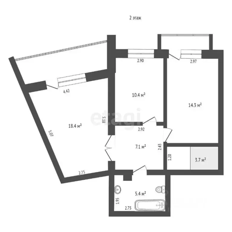 5-к кв. Саха (Якутия), Якутск ул. Ярославского, 17 (112.1 м) - Фото 2