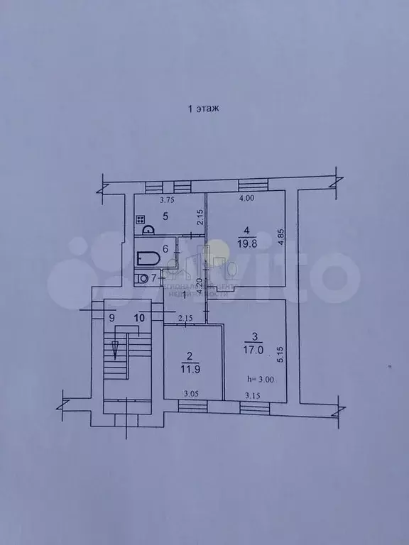 3-к. квартира, 69 м, 1/4 эт. - Фото 0