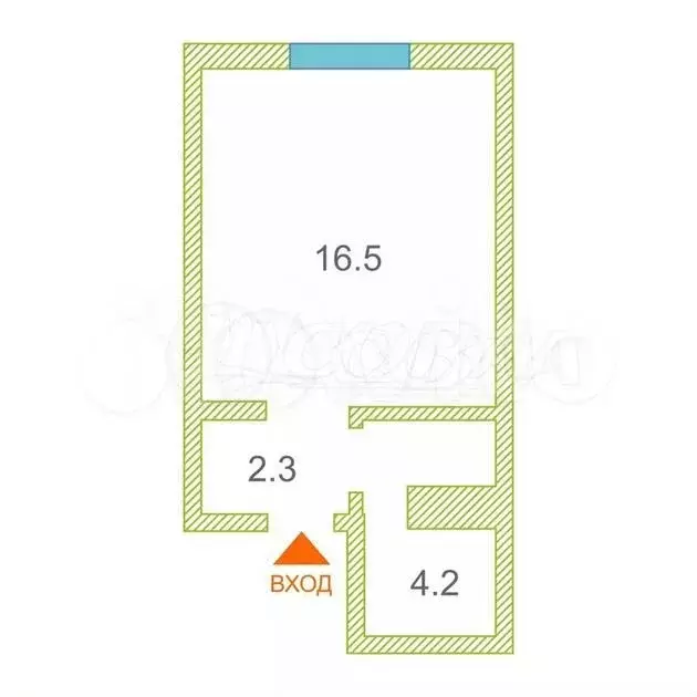 Квартира-студия, 23 м, 9/9 эт. - Фото 0
