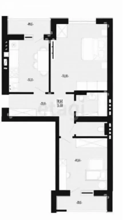 2-комнатная квартира: Калининград, Красносельская улица, 57 (66 м) - Фото 0