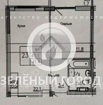 1-к кв. Калининградская область, Гурьевск ул. Имени Романа Руденко, ... - Фото 2