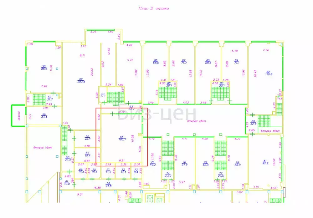 Офис (100.7 м) - Фото 2