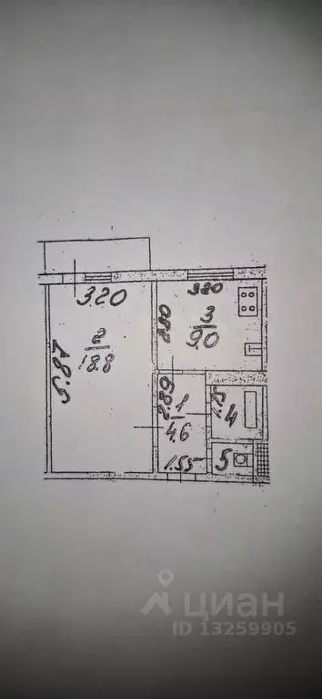 1-к кв. Липецкая область, Липецк ул. Суворова, 9 (36.0 м) - Фото 2