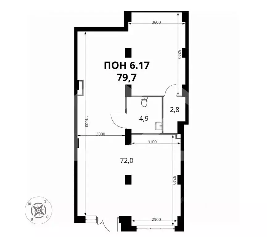 Торговая площадь в Московская область, Ленинский городской округ, пос. ... - Фото 2